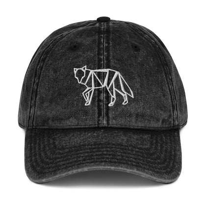 Minimalist Fox Vintage Baseball Cap