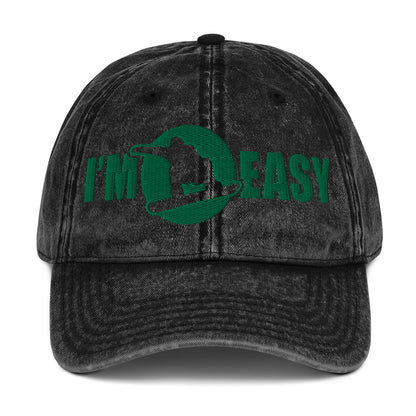 I'm Easy Snowboarding Vintage Baseball Cap