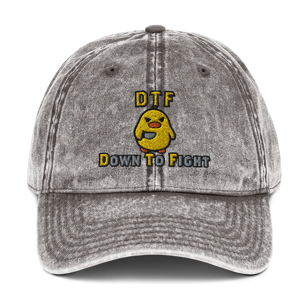 DTF Down to Fight Vintage Baseball Cap