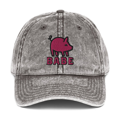 Babe the Piggy Vintage Baseball Cap