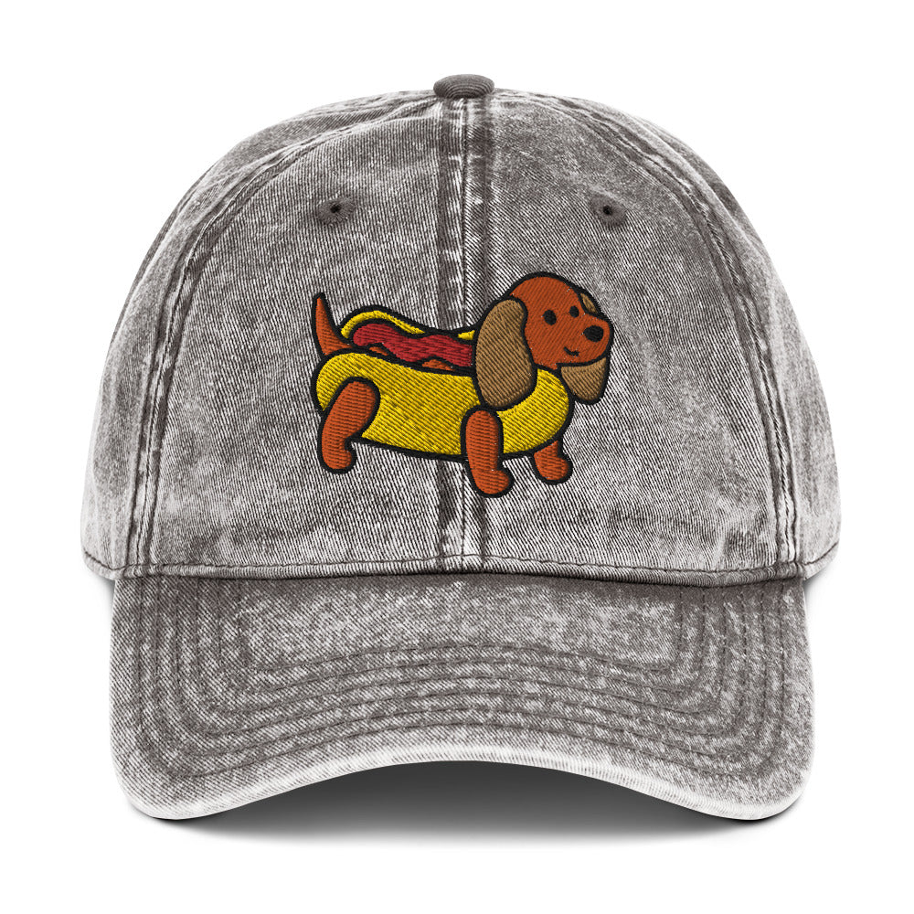 Wiener Dog Vintage Baseball Cap