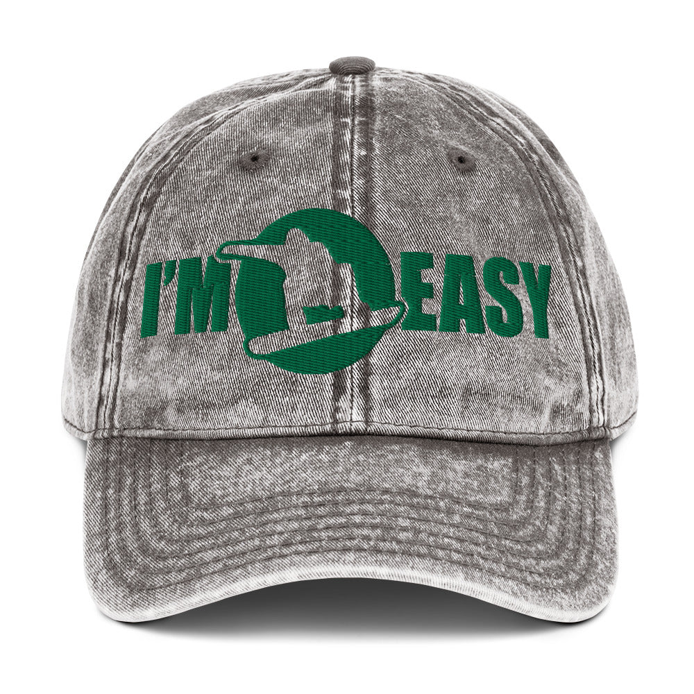 I'm Easy Snowboarding Vintage Baseball Cap