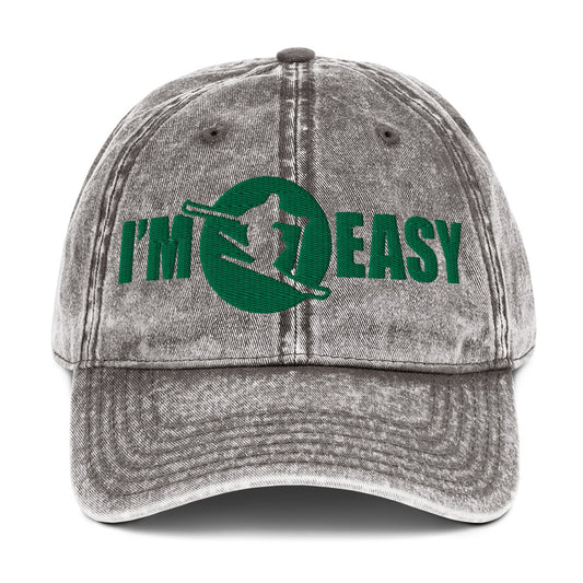 I'm Easy Skiing Vintage Baseball Cap