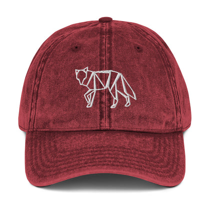 Minimalist Fox Vintage Baseball Cap