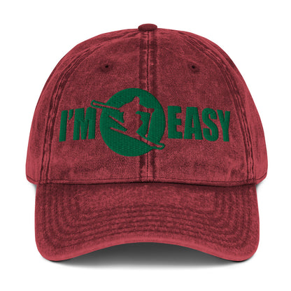 I'm Easy Skiing Vintage Baseball Cap