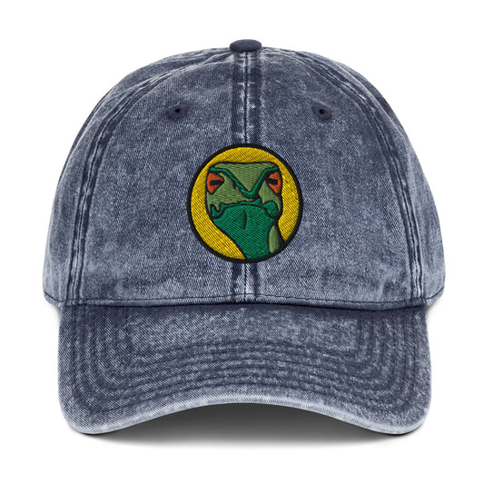 Judgmental Snake Vintage Baseball Cap