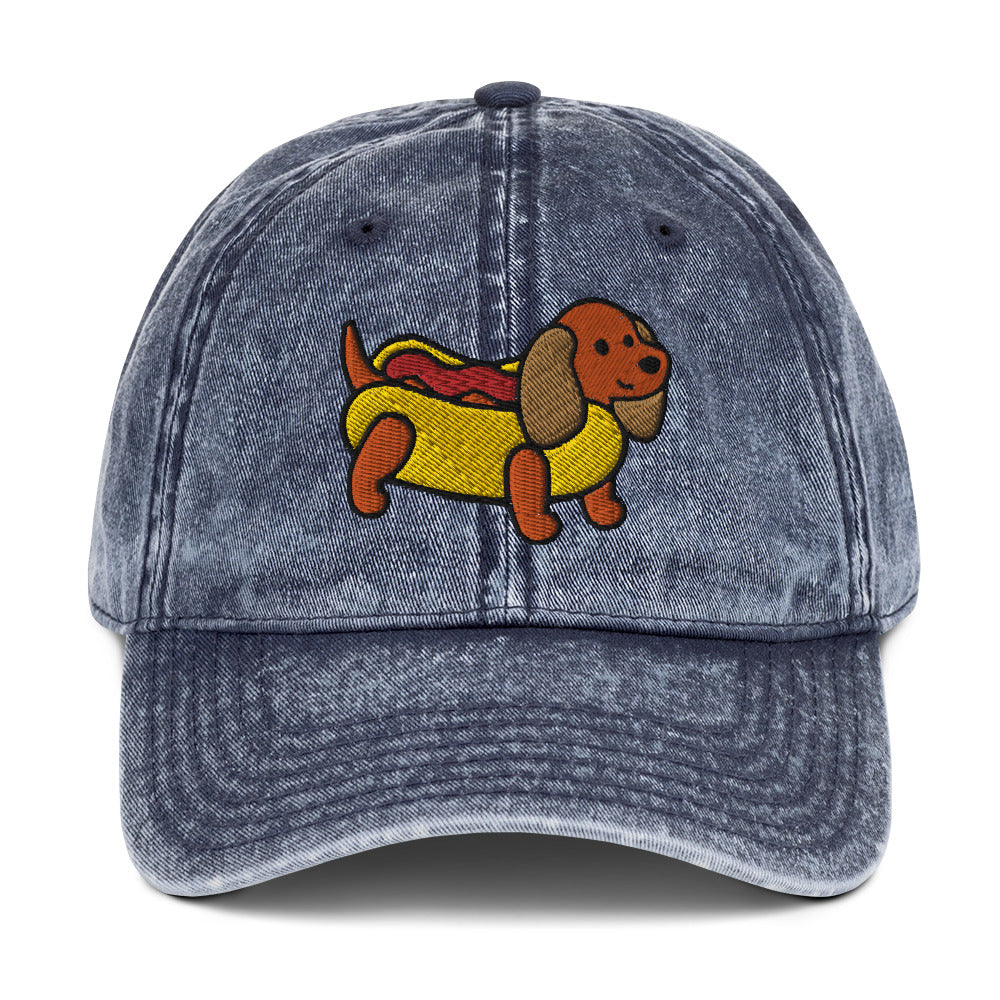 Wiener Dog Vintage Baseball Cap