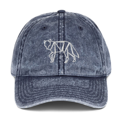 Minimalist Fox Vintage Baseball Cap