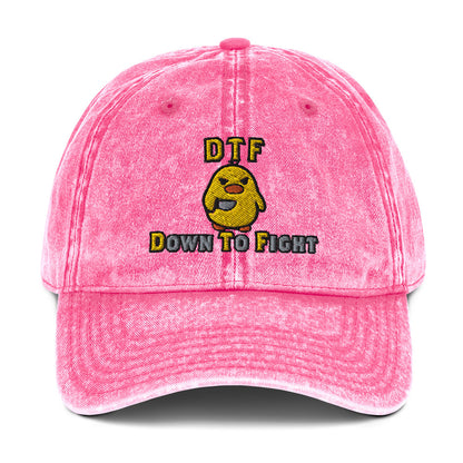 DTF Down to Fight Vintage Baseball Cap