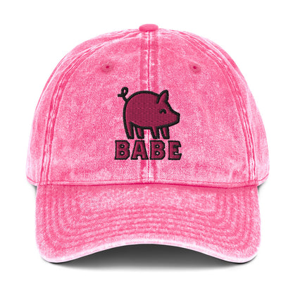 Babe the Piggy Vintage Baseball Cap