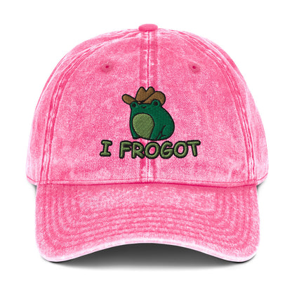 I Frogot Vintage Baseball Cap