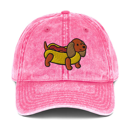 Wiener Dog Vintage Baseball Cap