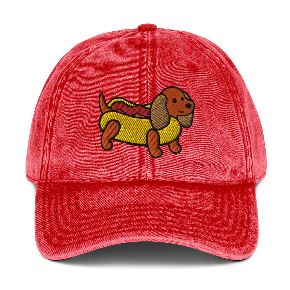 Wiener Dog Vintage Baseball Cap