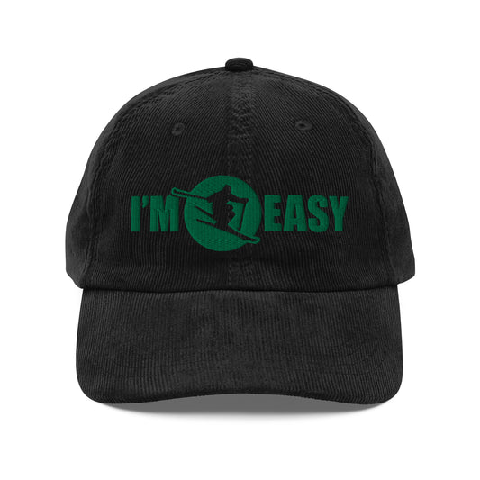 I'm Easy Skiing Corduroy Cap