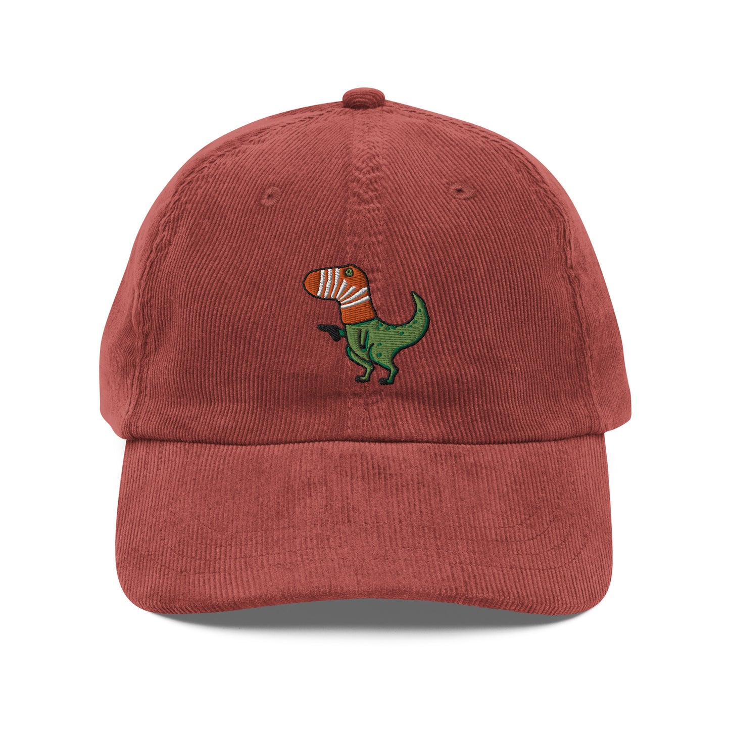 It's a Stickup Funny Dinosaur Corduroy Cap