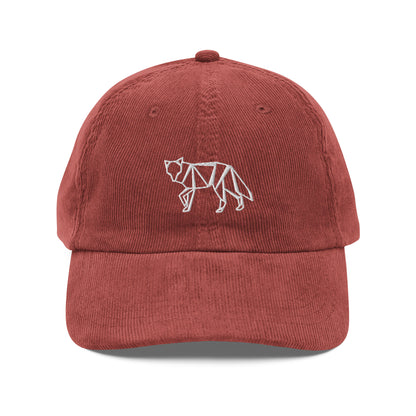 Minimalist Fox Corduroy Cap