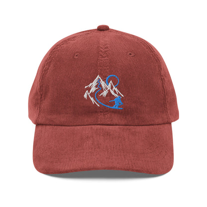 Mountain Skier Corduroy Cap