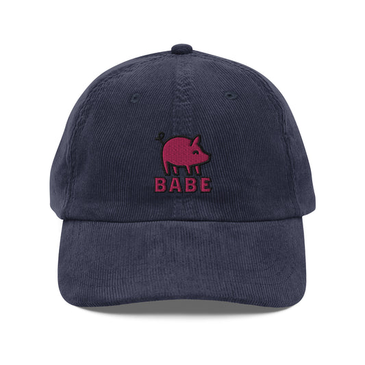 Babe the Piggy Corduroy Cap