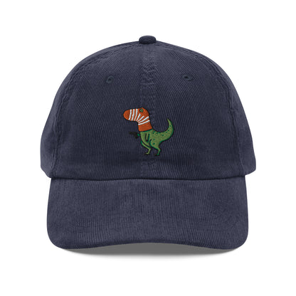 It's a Stickup Funny Dinosaur Corduroy Cap