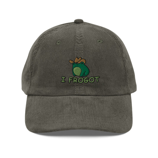 I Frogot Corduroy Cap