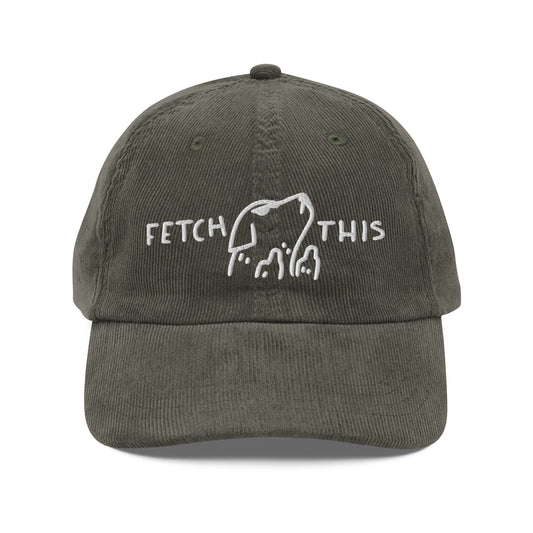 Fetch This Corduroy Cap