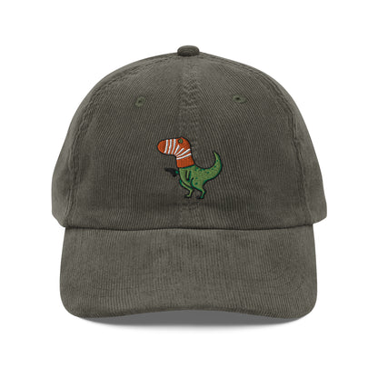 It's a Stickup Funny Dinosaur Corduroy Cap