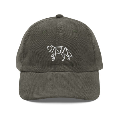 Minimalist Fox Corduroy Cap