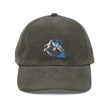 Mountain Snowboarder Corduroy Cap