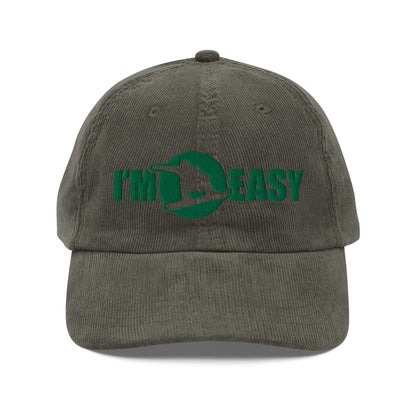 I'm Easy Snowboarding Corduroy Cap
