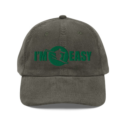 I'm Easy Skiing Corduroy Cap